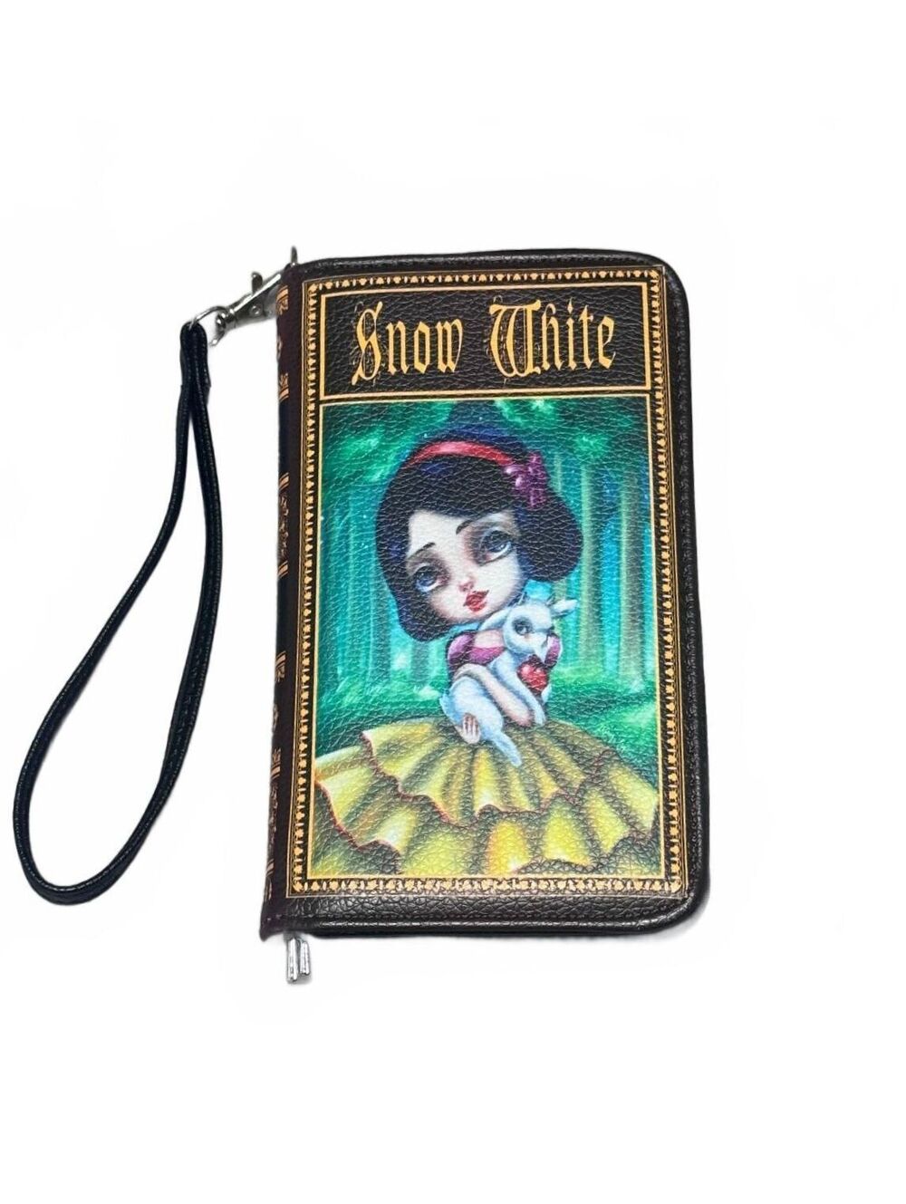 Snow White Book Wallet Wristlet Clutch in Vinyl by Spookyville Critters